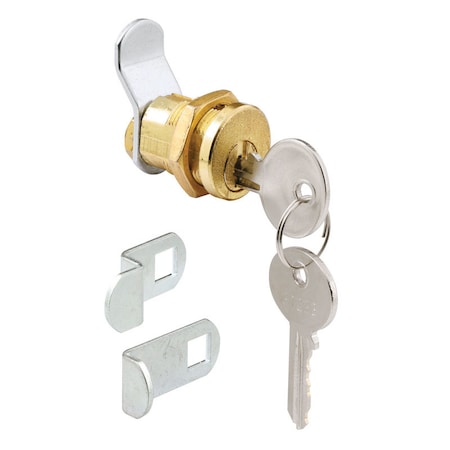 Prime-Line Prime-Line Brass Plated Steel Counter Clockwise Mailbox Lock S 4648
